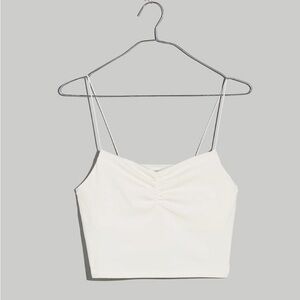 Madewell ruched sweetheart tank